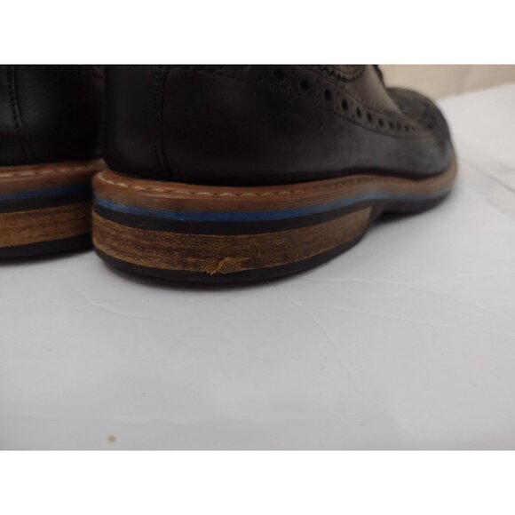Clarks Pitney Limit Mens Oxford Wingtip Leather Shoes Size 11.5 Black Preppy main image 7